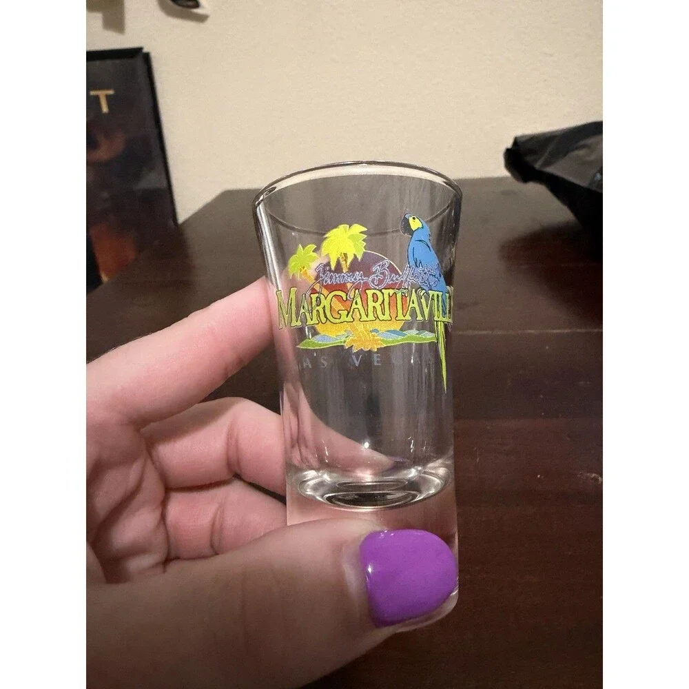 Jimmy Buffett Margaritaville Las Vegas Logo Shot Glass